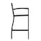 Flash Furniture Patio Bar Stool with Gray Wash Slats and Armrests XU-DG-HW6036B-ARM-GY-GG - alternate 9
